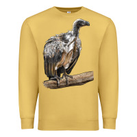 Antique Gold Vulture Bird Premium Sweatshirt - LillyAllenDesigns