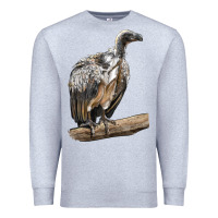 Heather Grey Vulture Bird Premium Sweatshirt - LillyAllenDesigns