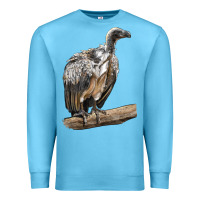 Ocean Blue Vulture Bird Premium Sweatshirt - LillyAllenDesigns