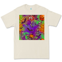 Bone halloween party seamless pattern Premium Tee - BundleAndBundleShop
