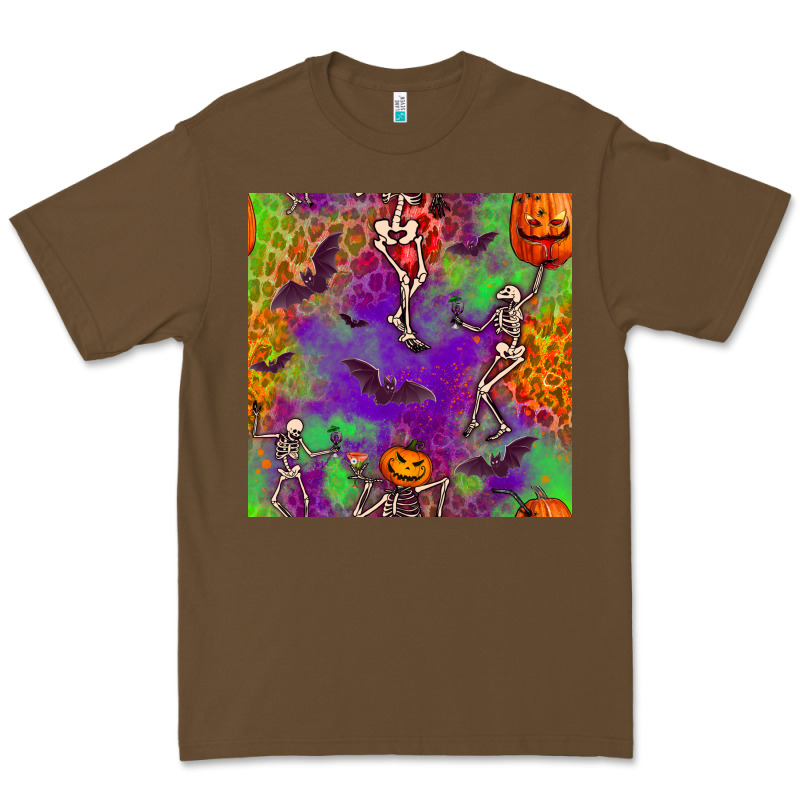 Halloween Party Seamless Pattern Premium Tee by BundleAndBundleShop | Teevron