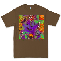 Cacao halloween party seamless pattern Premium Tee - BundleAndBundleShop