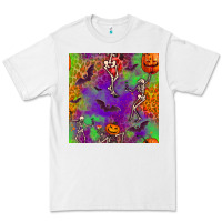 White halloween party seamless pattern Premium Tee - BundleAndBundleShop