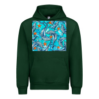Forest Green humpback whale tumbler Urban Hoodie - BarkalooDesign