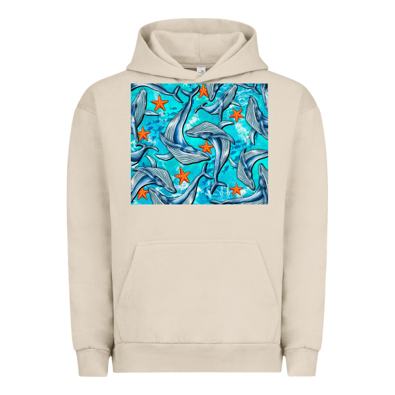 Humpback Whale Tumbler Urban Hoodie by BarkalooDesign | Teevron