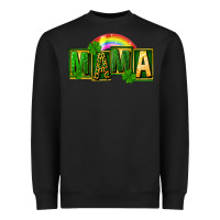 Black St. Patricks Day mama Heavyweight Sweatshirt - FaDigitalArtStudio