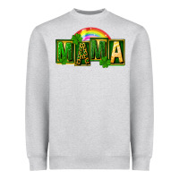 Heather Grey St. Patricks Day mama Heavyweight Sweatshirt - FaDigitalArtStudio