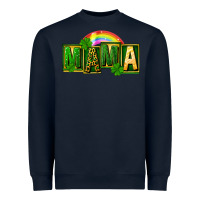 Navy St. Patricks Day mama Heavyweight Sweatshirt - FaDigitalArtStudio