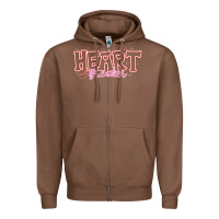 Chestnut Heart Breaker Valentine Zipper Hoodie - CowhideDigitalArt