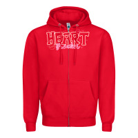 Red Heart Breaker Valentine Zipper Hoodie - CowhideDigitalArt