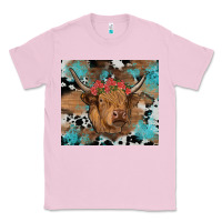 Bubblegum Pink western roses cow Classic Tee - RanaPortraitStore