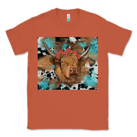 Copper western roses cow Classic Tee - RanaPortraitStore