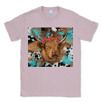 Lilac western roses cow Classic Tee - RanaPortraitStore