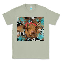 Matcha western roses cow Classic Tee - RanaPortraitStore