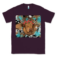 Plum western roses cow Classic Tee - RanaPortraitStore