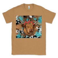 Toasted Coconut western roses cow Classic Tee - RanaPortraitStore