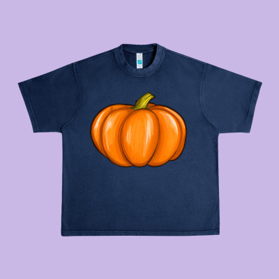 Pumpkin Urban Heavy Tee Designed By Texasbilliewilder