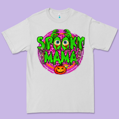 Spooky Mama Premium Tee Designed By Bundleandbundleshop