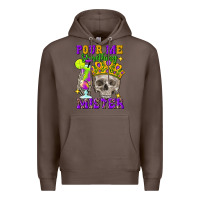 Coffee skull pour me something mister Premium Hoodie - FaDigitalArtStudio