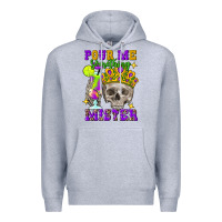 Heather Grey skull pour me something mister Premium Hoodie - FaDigitalArtStudio