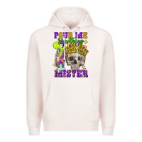 Pale Pink skull pour me something mister Premium Hoodie - FaDigitalArtStudio