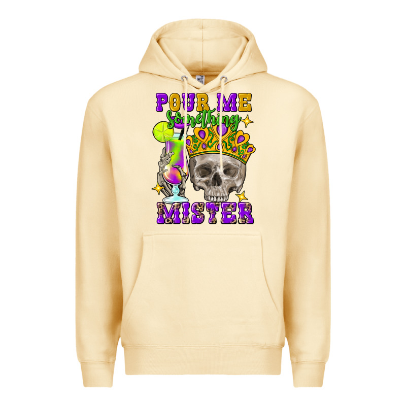 Skull Pour Me Something Mister Premium Hoodie by FaDigitalArtStudio | Teevron