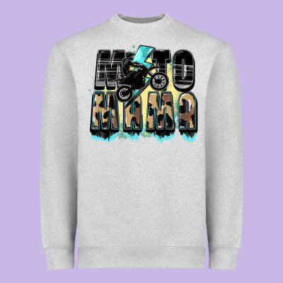 Moto Mama Mother's Day Heavyweight Sweatshirt Designed By Fadigitalartstudio