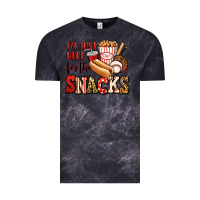 Cloud Black i'm just here for the snacks baseball Vintage Tee - Jasminsmagicworld