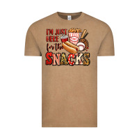 Vintage Coffee i'm just here for the snacks baseball Vintage Tee - Jasminsmagicworld