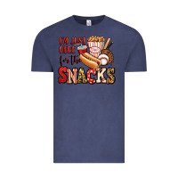 Vintage Denim i'm just here for the snacks baseball Vintage Tee - Jasminsmagicworld