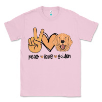 Bubblegum Pink Peace Love Golden Classic Tee - Bettercallsaul