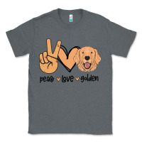 Charcoal Heather Peace Love Golden Classic Tee - Bettercallsaul