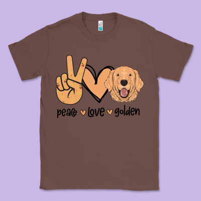 Peace Love Golden Classic Tee Designed By Bettercallsaul