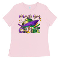 Bubblegum Pink mardi gras cruise celebration Ladies Tee - LillyAllenDesigns