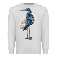 Dove Grey Louisiana Heron Premium Sweatshirt - LillyAllenDesigns