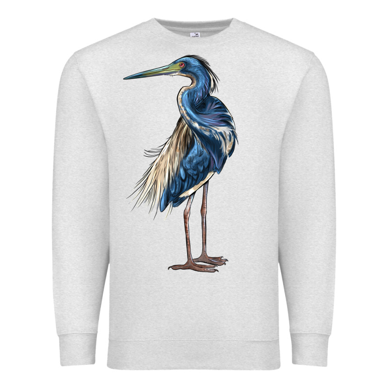 Louisiana Heron Premium Sweatshirt by LillyAllenDesigns | Teevron