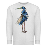 Oatmeal Heather Louisiana Heron Premium Sweatshirt - LillyAllenDesigns