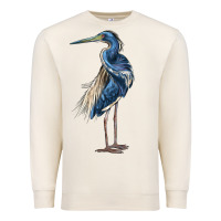Sandshell Louisiana Heron Premium Sweatshirt - LillyAllenDesigns