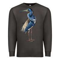 Smoke Louisiana Heron Premium Sweatshirt - LillyAllenDesigns