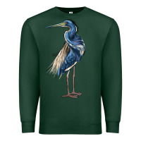 Sports Green Louisiana Heron Premium Sweatshirt - LillyAllenDesigns