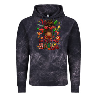 Cloud Black santas favorite hair stylist afro messy bun Vintage Hoodie - texasbilliewilder