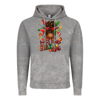 Cloud Rock santas favorite hair stylist afro messy bun Vintage Hoodie - texasbilliewilder
