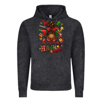 Vintage Black santas favorite hair stylist afro messy bun Vintage Hoodie - texasbilliewilder