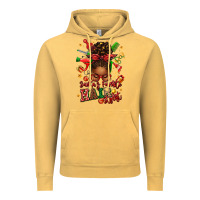 Vintage Mustard santas favorite hair stylist afro messy bun Vintage Hoodie - texasbilliewilder