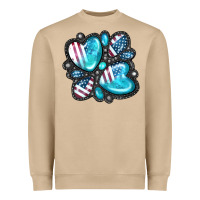 Mushroom American gemstone Heavyweight Sweatshirt - FaDigitalArtStudio