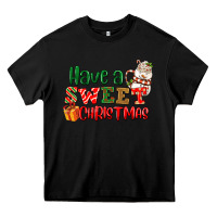 Black Have a sweet Christmas Heavy Core Tee - NancyCooperArtShop