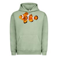 Pigment Oil Green clown fish side Urban Hoodie - BarkalooDesign