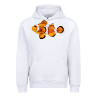 White clown fish side Urban Hoodie - BarkalooDesign