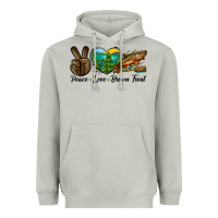 Moon Dust Peace Love Brown Trout Heavyweight Hoodie - LillyAllenDesigns