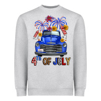 Western Fourth Of July Truck Heavyweight Sweatshirt | Teevron